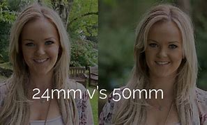 Image result for 24Mm Lens vs 50Mm