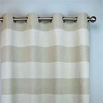 Image result for Oatmeal Horizontal Striped Curtains