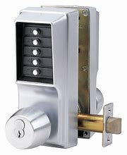 Image result for Push Button Combo Door Lock