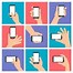 Image result for Handphone with Hand Vector
