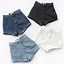 Image result for High-Waisted Blue Jean Shorts