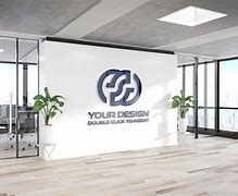 Image result for Office Wall Logo Mockup