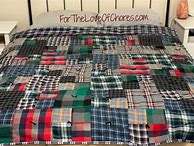 Image result for Quilt Made From Flannel Shirts