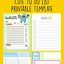 Image result for Editable to Do List Template