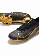 Image result for Black and Gold Football Cleats
