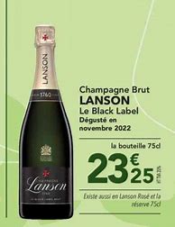 Image result for Lanson Black Label Champagne