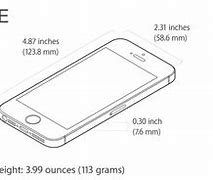 Image result for iPhone SE Measurements in Inches