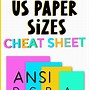 Image result for ANSI Paper Sizes