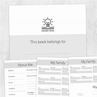 Image result for Memory Book Template