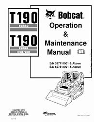 Image result for Bobcat T190 Manual PDF