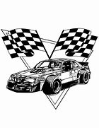 Image result for Racing Flag Coloring Pages