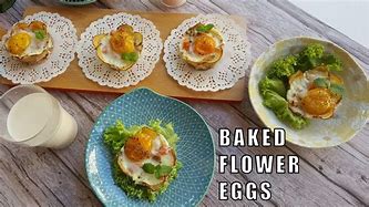 Image result for Baked Egg Flowers