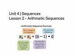 Image result for Arithmetic Sequence Formula