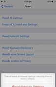 Image result for iPhone 8 Reset Network Settings