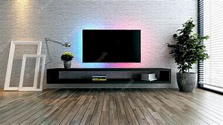 Image result for Minimalist TV Setup