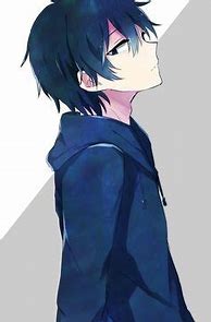 Image result for Anime Boy in Blue Hoodie