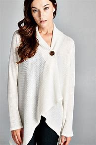 Image result for White Button Cardigan
