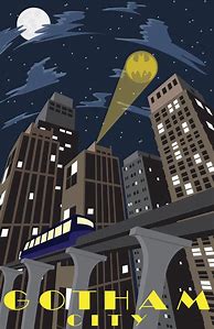 Image result for Batman Gotham City Poster
