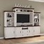 Image result for Black Entertainment Center with Book Shelves
