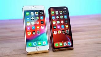 Image result for iPhone XR Next to iPhone 7 Plus