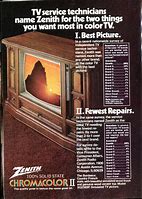 Image result for Zenith 28 Inch CRT TV