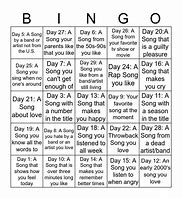 Image result for Month Song Challenge