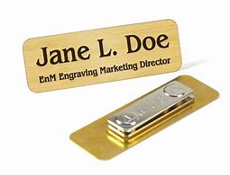 Image result for Name Badges with Clips