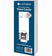 Image result for Lathem Print. Time Cards