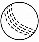 Image result for Outline of Cricket Ball