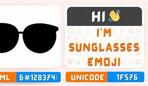 Image result for Sunglasses Emoji Text