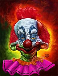 Image result for Scary Killer Clown Art