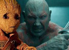 Image result for Baby Groot and Drax