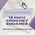 Image result for 12-Inch Tunisian Crochet Square