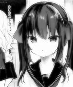 Image result for Anime Girl Manga PFP Black and White