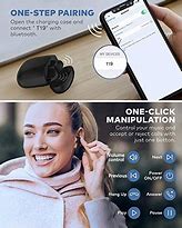 Image result for Black Wireless Earbuds and Case No Name