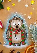 Image result for Hedgehog Winter Christmas Story