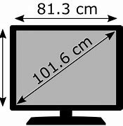 Image result for How Big Is a 40 Inch TV