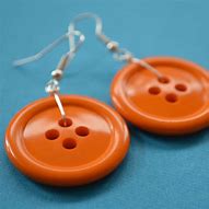 Image result for Button Earrings