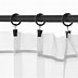 Image result for Black Curtain Rings with Clips