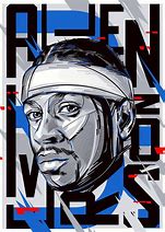 Image result for Charcoal NBA Art