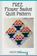 Image result for Flower Basket Quilt Pattern