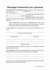 Image result for Free! Mississippi Commercial Lease Agreement