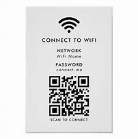 Image result for Free Printable Wi-Fi Sign Template Scan to Connect