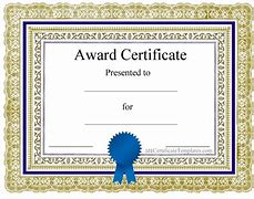 Image result for Free Printable Blank Award Certificate Templates