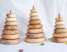 Image result for Rainbow Wooden Stacking Pebbles