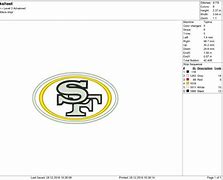 Image result for 49ers Embroidery Design