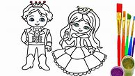 Image result for Prince and Princess Drawing