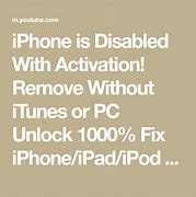 Image result for iTunes Unlock Disabled iPhone