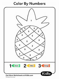 Image result for Fruit Color by Number Coloring Pages