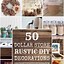 Image result for DIY Home Decor Dollar Store